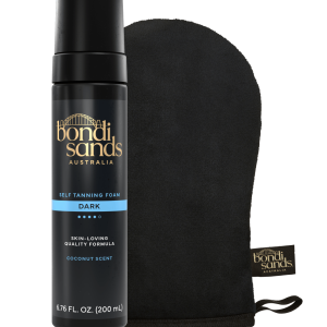 Dark Self Tanning Foam and Application Mitt Bundle
